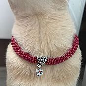 Зоотовары handmade. Livemaster - original item In a collar WITH a LOVE FOR CATS. Handmade.