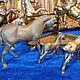 Винтаж: Лошади.Статуэтка.Латунь.Конь.Декор.Семья.Жеребенок. Статуэтки винтажные. Decor-vintage-brass. Ярмарка Мастеров.  Фото №9