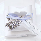 Свадебный салон handmade. Livemaster - original item Wedding bonbonniere Purple haze (limonium blue). Handmade.