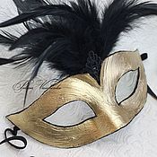 Карнавальная маска "Птица цвета ультрамарин"