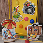 Сувениры и подарки handmade. Livemaster - original item Magnets: Hot vacation, beach collection. Handmade.