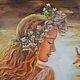 Large oil painting 90h60 cm. Girl Summer Sun. Pictures. Natalia Davydova. Online shopping on My Livemaster.  Фото №2