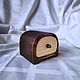 Шкатулка Комодик Bandsaw box для украшений деревянная коричневая, Шкатулки, Ямное,  Фото №1
