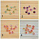Цветочки колокольчики 6 х 4 мм (4 цвета) № 3, Бусины, Колпино,  Фото №1
