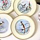 Винтаж: WEDGWOOD тарелки с птицами, ручная роспись, Англия, 1975 год. Тарелки винтажные. Karina(Anti_vinta). Интернет-магазин Ярмарка Мастеров.  Фото №2