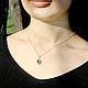 Order Silver Garnet Pendant with Red Zircons SS0001. Sunny Silver. Livemaster. . Pendants Фото №3