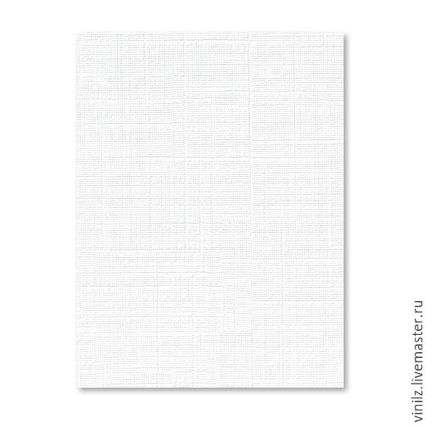 Купить дизайнерскую бумагу (картон) А4, фактура лен, белая  250 г/м2