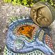 Плитки- подставки для свечей. Плитка и изразцы. СТИХИЯ ЗЕМЛЯ (GAmzuS). Интернет-магазин Ярмарка Мастеров.  Фото №2