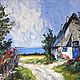 Painting ' Village motif', Pictures, Moscow,  Фото №1