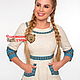 Dress in the floor Slavic Ladoga blue. Dresses. Slavyanskie uzory. Online shopping on My Livemaster.  Фото №2