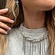 Объемное колье с цепями из натурального Горного Хрусталя. Колье. Ivanova jewelry. Интернет-магазин Ярмарка Мастеров.  Фото №2