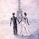 Картина "Влюбленный Париж..Полет над облаками"(пастель), Pictures, Moscow,  Фото №1