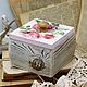 Jar box for bulk products roses shabby style. Dinnerware Sets. Studio Villa-Oliva. My Livemaster. Фото №5
