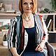 NATALINI Cтильный жакет из хлопка в яркую полоску. Жакеты. NATALINI. Интернет-магазин Ярмарка Мастеров.  Фото №2
