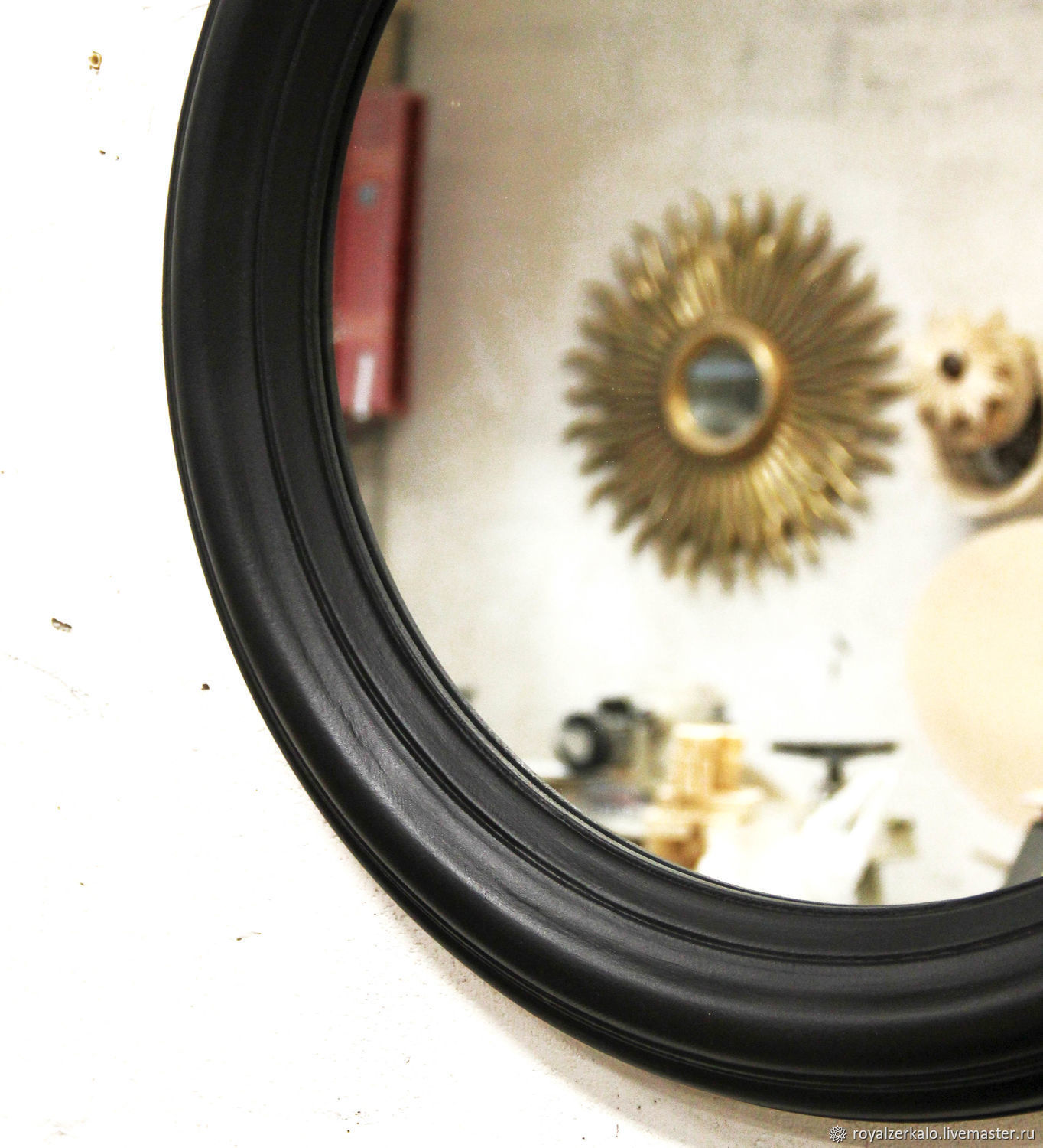 Круглое зеркало Nega, зеркало лофт, чёрное зеркало на заказ в интернет ...