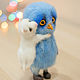 Order Felted toy owl with a mouse. Felt toy fromKristina Antropova. Livemaster. . Felted Toy Фото №3