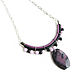 Necklace made of natural stones 'Lilac Night' black necklace. Necklace. Irina Moro. My Livemaster. Фото №4