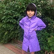 Одежда детская handmade. Livemaster - original item Raincoat for children with buttons, membrane, lightweight from rain and wind. Handmade.