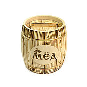 Посуда handmade. Livemaster - original item Wooden barrel for honey 3 kg. A barrel of lime. Art.7037. Handmade.