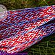 Belt fern Flower white-red with blue border. Belts and ribbons. ЛЕЙЛИКА - пояса и очелья для всей семьи. My Livemaster. Фото №6
