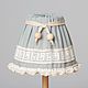 Table lamp with a shade in Country style, Shabby chic. grey-blue. Table lamps. Krasivye svetilniki ruchnoj raboty. Online shopping on My Livemaster.  Фото №2