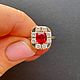17. Кольцо со шпинелью Джедай 0.85 ct. Золото Бриллианты. Кольца. Елена. Интернет-магазин Ярмарка Мастеров.  Фото №2