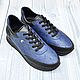 Sneakers made of genuine ostrich leather and genuine calfskin, Sneakers, St. Petersburg,  Фото №1
