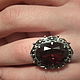 GARNET ring ring 925 silver,new,seal,1995 LUXURY!. Vintage ring. From USSR. Online shopping on My Livemaster.  Фото №2