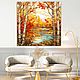 Order Painting Beautiful Autumn. Landscape. stained glass. buy painting artist. House of the Sun (irina-bast). Livemaster. . Pictures Фото №3