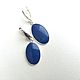 Order Classic earrings: with Indigo dumortierite, silver. EdGems jewerly. Livemaster. . Earrings Фото №3