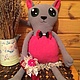 Кошечка с сердечком. Мягкие игрушки. Ольга Волкова (Sansusi). Ярмарка Мастеров.  Фото №5
