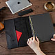 A4 notebook with adjustable buckle made of genuine leather. Notebook. KulikovCraft. Интернет-магазин Ярмарка Мастеров.  Фото №2