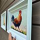 Oil paintings, diptych, 'Chicken stories', framed. Pictures. Zhanne Shepetova. My Livemaster. Фото №5