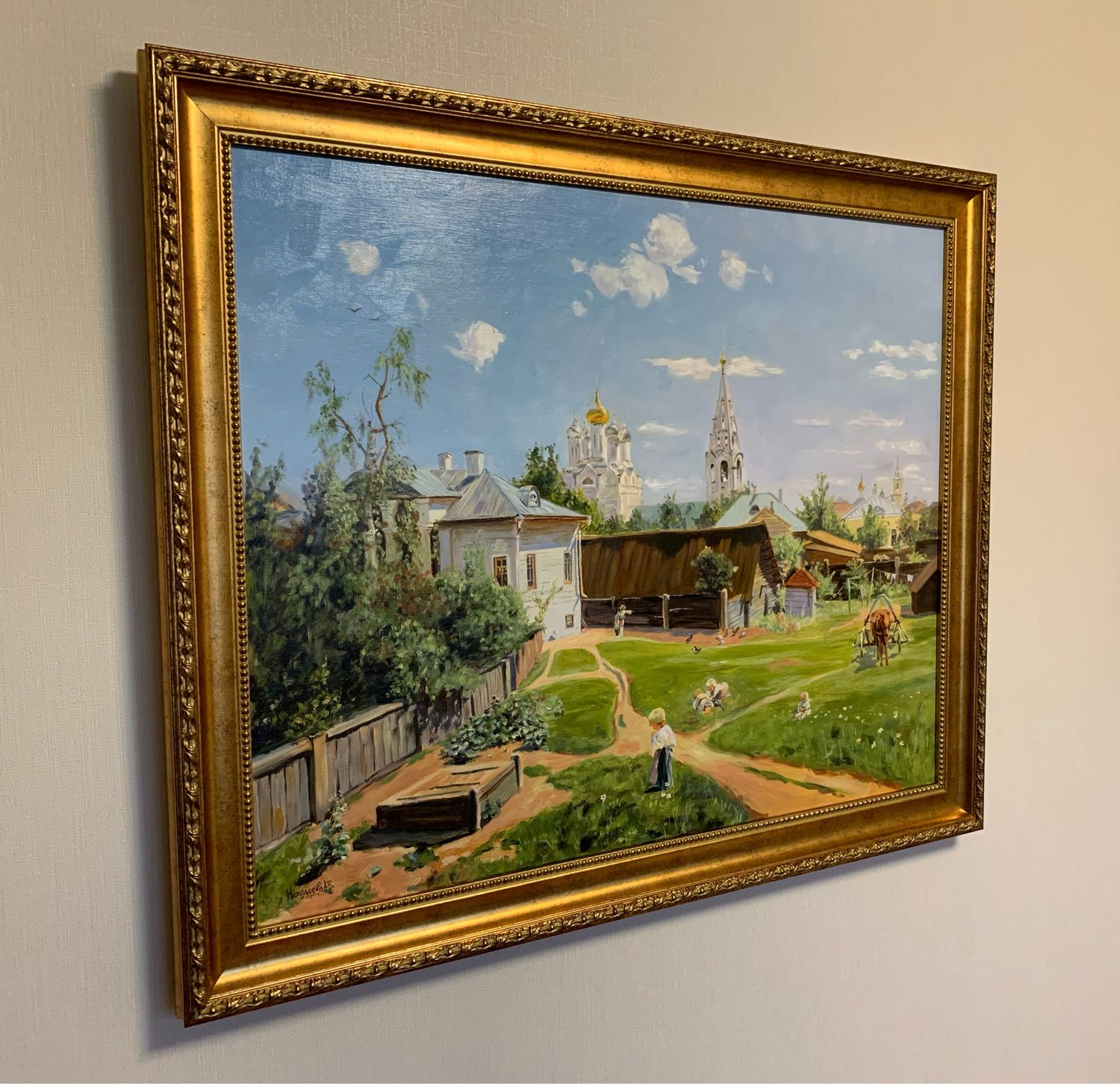 Московский дворик картина Поленова