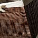 Brown wicker basket for storage, wicker box, Storage Box, Astrakhan,  Фото №1