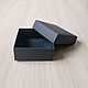 7x7x3 см, коробка "крышка-дно", черный дизайн.картон. Коробки. Master-Pack. Интернет-магазин Ярмарка Мастеров.  Фото №2