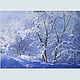Oil painting landscape ' Winter fairy Tale', Pictures, Moscow,  Фото №1