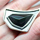 Ring with rainbow obsidian 'Idea', silver. Rings. EdGems jewerly. My Livemaster. Фото №4