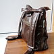 Order Custom engraved leather backpack for Alexander. Inella-more leather bags/. Livemaster. . Backpacks Фото №3