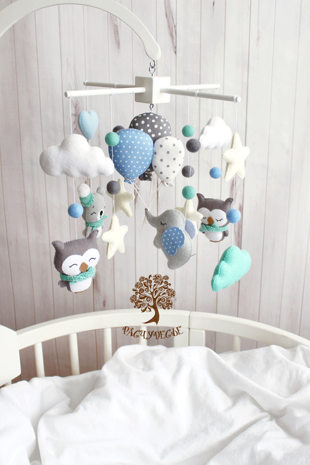 Детская кроватка ByTwinz Воздушные шары