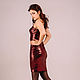 Dark red dress with sequins. Dresses. Evening designer dresses GoldDress. Online shopping on My Livemaster.  Фото №2