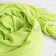 Light green solid color women's stole 'Basic'. Scarves. Platkoffcom. My Livemaster. Фото №4