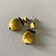 Order  large yellow, massive original earrings, stylish earrings. Treasures Of Aphrodite. Livemaster. . Earrings Фото №3