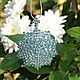 Подвес-кулон, брошь из голубого ЦИРКОНА. Брошь-булавка. Jewelry fashion. Интернет-магазин Ярмарка Мастеров.  Фото №2