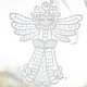 Angel pendant for luck embroidered souvenir. Toys for cribs. materials for creative Anna Sintez. Online shopping on My Livemaster.  Фото №2