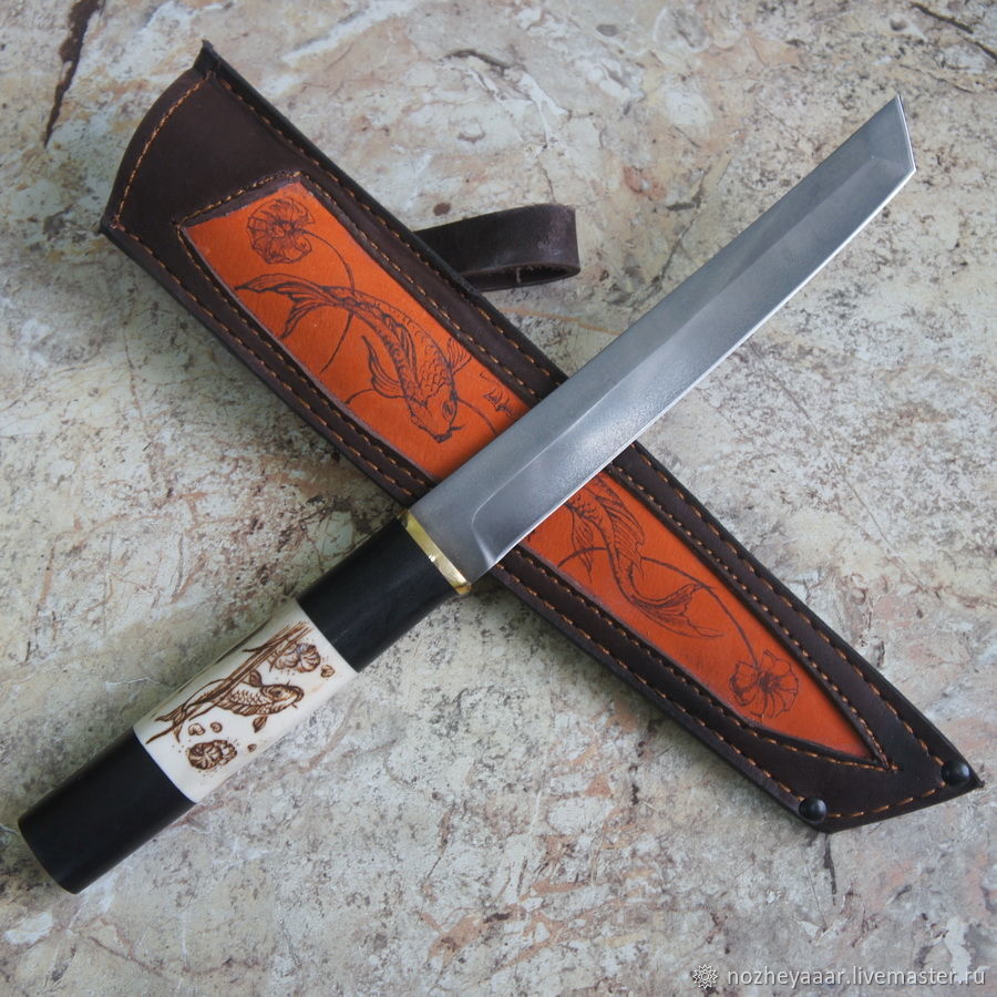 Knife 'Samurai' TANTO hh12mf ' Carp', Knives, Vorsma,  Фото №1