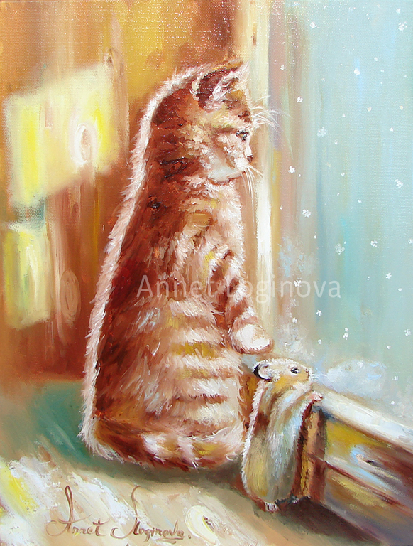 Snow?... Painting on canvas, Pictures, Moscow,  Фото №1