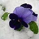 Necklace 'Violet in the snow' (amethyst, fluorite, jade). Necklace. Pani Kratova (panikratova). My Livemaster. Фото №6