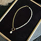 Pearl asymmetric gold-plated chain Necklace. Necklace. Only_you_byElena. My Livemaster. Фото №5