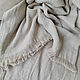 Linen plaid with fringe - Stylish linen bedspread. Blankets. Mam Decor (  Dmitriy & Irina ). Online shopping on My Livemaster.  Фото №2